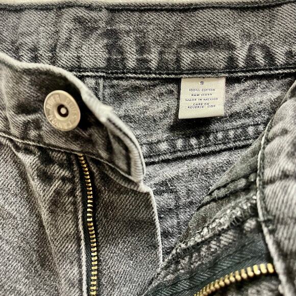 Vintage 90s Bell Bottom Jeans Canyon River Blues Black Stone Wash Denim 32x30 - Picture 6 of 10